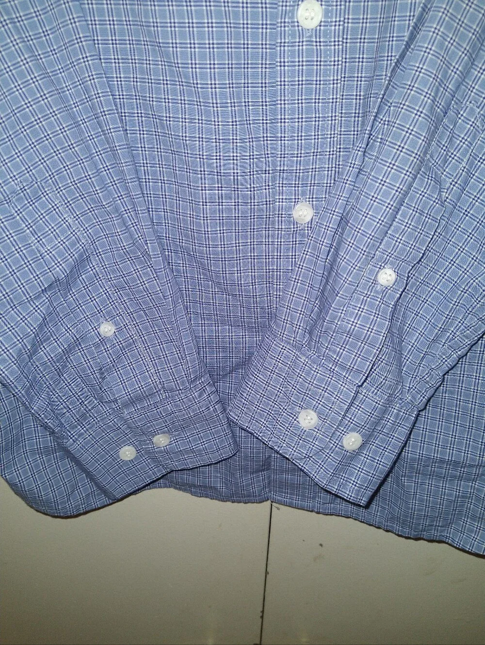 Banana Republic Slim Fit Untucked Long Sleeve Button Down Shirt Men's sz Large.